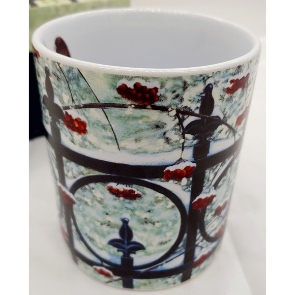 Gift for Bird Lover Coffee Mug Sparrow On The Fence Lang & Wise Vintage 2004 - Picture 6 of 16